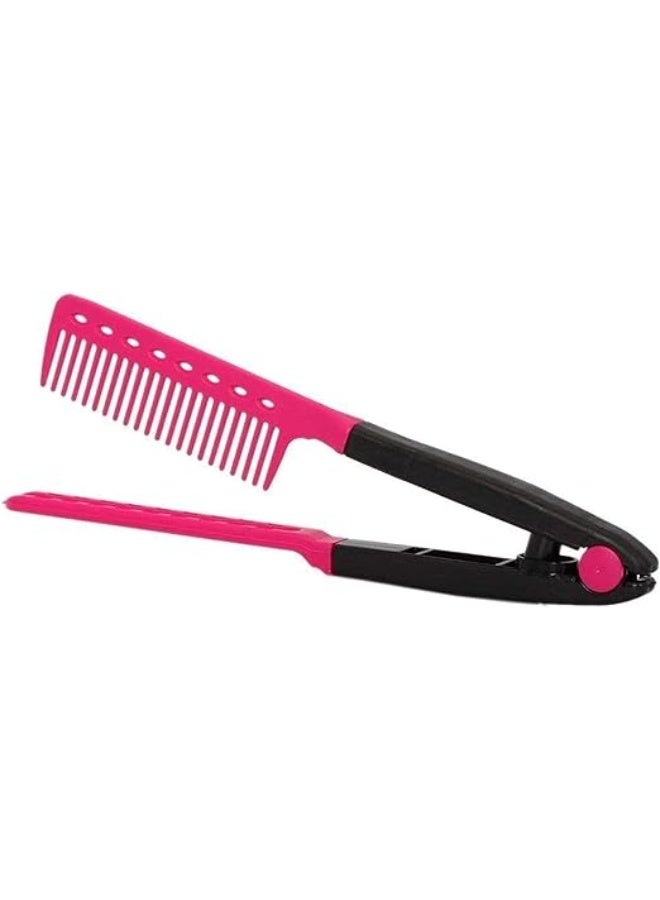 2 Pcs V-Shape Hair Styling Comb – Professional DIY Salon Hairdressing Straightener Comb for Sectioning, Straightening & Styling