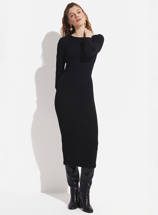JUNE Fitted Knit Dress  - Image 1