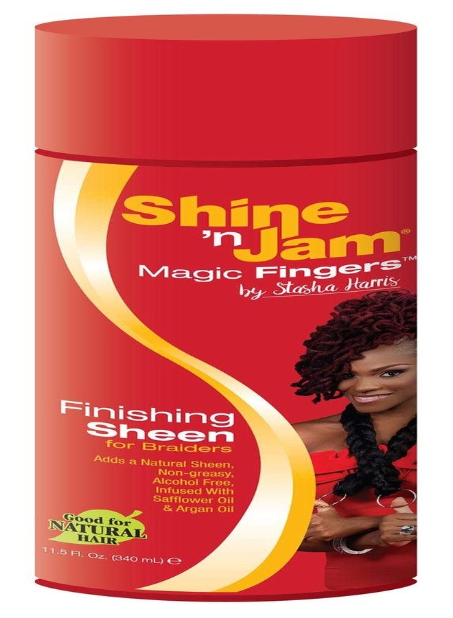 AmPro Shine-N-Jam Magic Fingers Finishing Sheen For Braiders (Pack of 2)