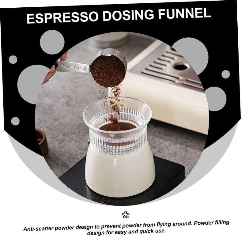 Transparent Espresso Dosing Ring Compatible with Single and Double Valve Portafilters - Image 3