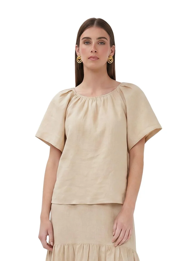 EsQualo Esqualo Blouse Back Detail Linen