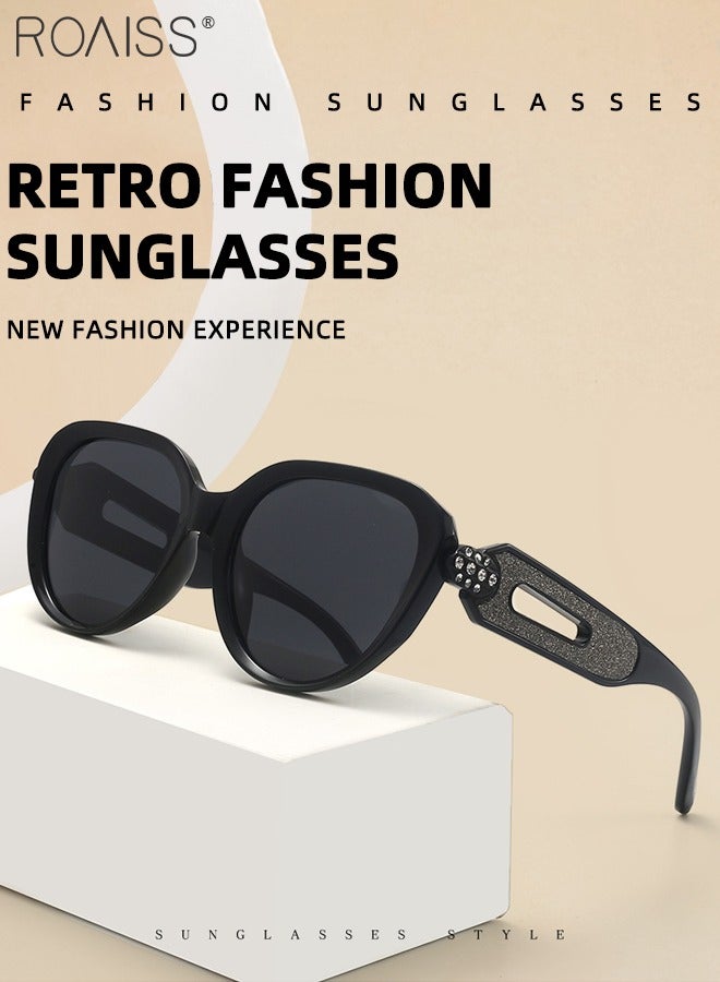 roaiss Women's Polarized Cat Eye Sunglasses, UV400 Protection Sun Glasses, Anti-glare Fashion Sun Shades with Unique Temples for Women Street Photography, Travel, Driving, Cycling - Image 5