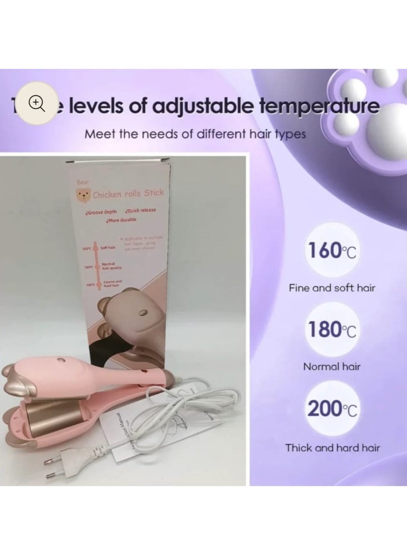 Bear Electric Hair Curler Negative Ions Ceramic Curling Iron Wave Curly Hair Styler Tools - Image 5