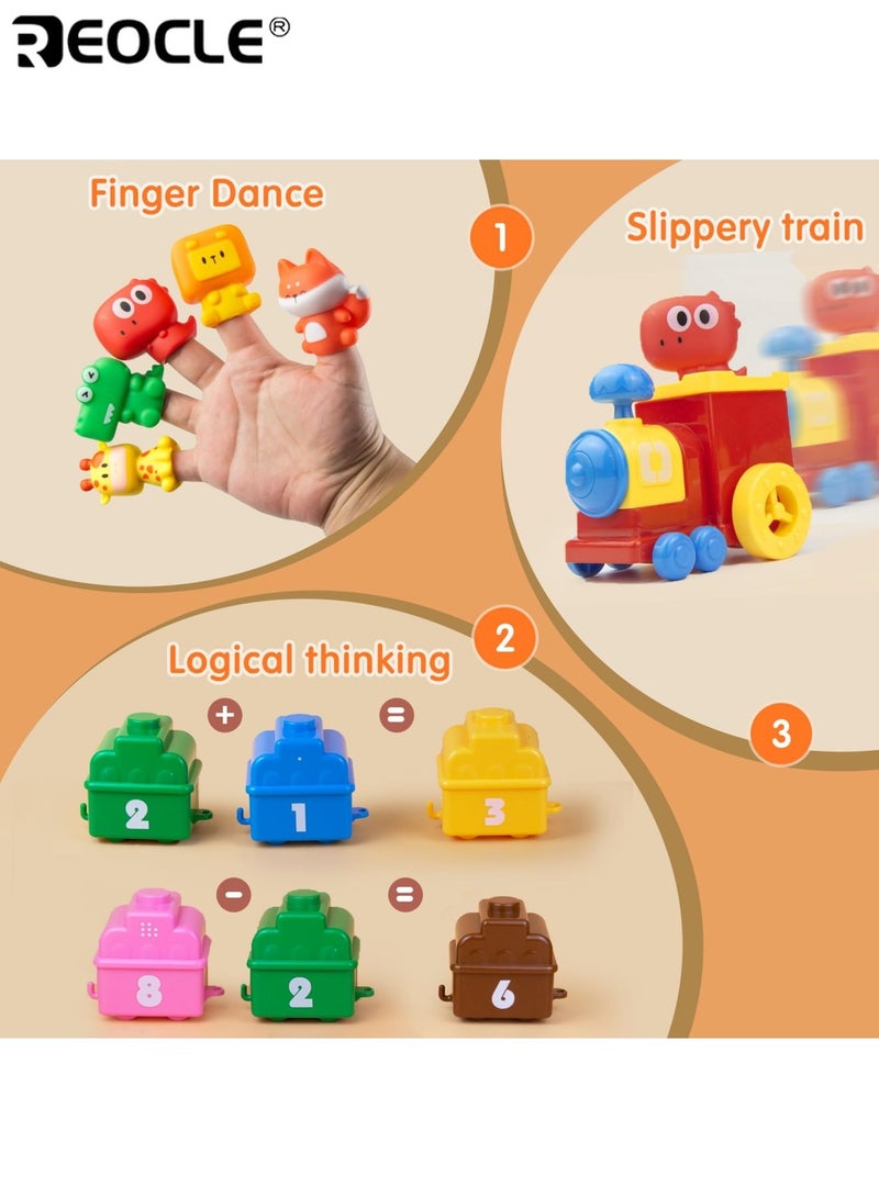 REOCLE Kid's Animal Train Toy with Counting Animals and Sorting Matching Design Educational Learning Toy with Counting Feature for Toddlers Boys Girls - Image 5