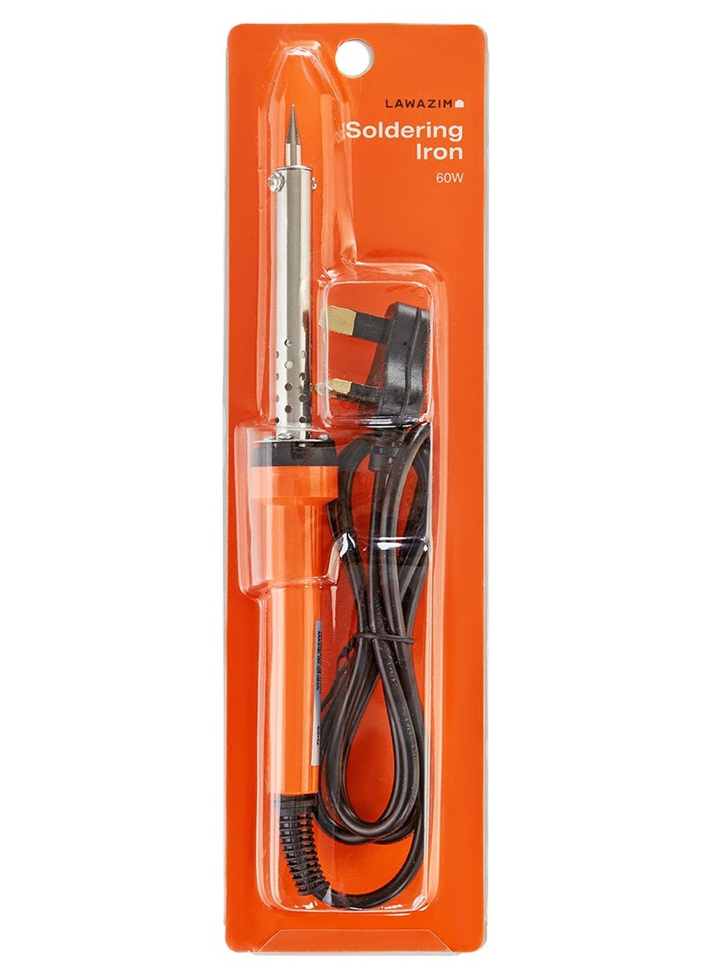 LAWAZIM - Electric Soldering Iron - 60W - External Heated Soldering  Gun with Fine-Point Tip, Fast Heating, Heat Dissipation Hole, and BS Plug - Perfect for Electronics Repair, DIY, and PCB Work - Image 1