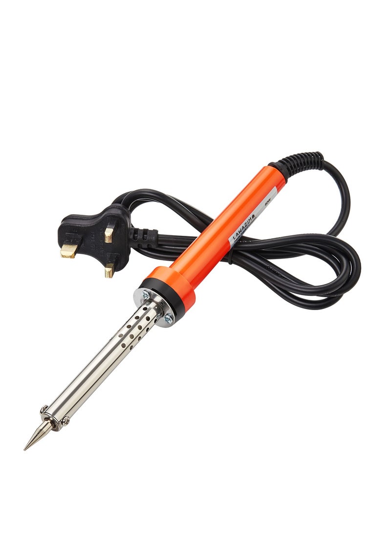 LAWAZIM - Electric Soldering Iron - 60W - External Heated Soldering  Gun with Fine-Point Tip, Fast Heating, Heat Dissipation Hole, and BS Plug - Perfect for Electronics Repair, DIY, and PCB Work - Image 1