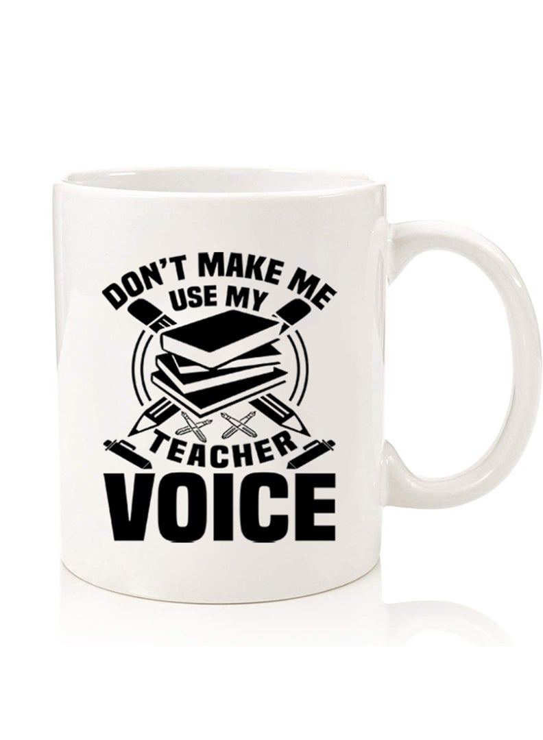 Theodor Premium Quality Two Sided Printed Coffee Mug Tea Cup For Home Office, Kids Men Women Teacher Voice - Image 1