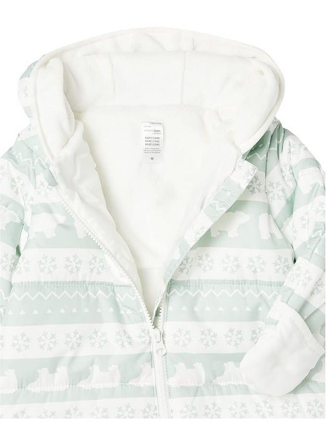 Simple Joys by Carter's Simple Joys by Carter's Baby One-Piece Snowsuit Bunting, Sage, 12 Months  - Image 2