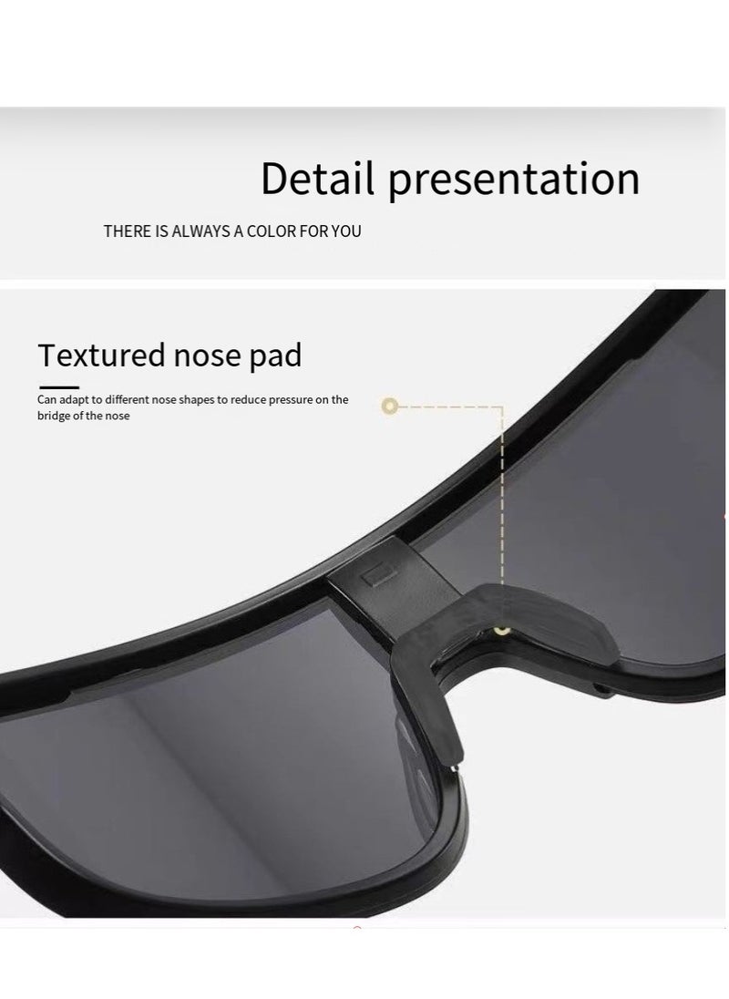General Mountaineering sunglasses men's sunglasses women's fashionable face-showing small outdoor cycling glasses oversized integrated windproof ski glasses  - Image 3
