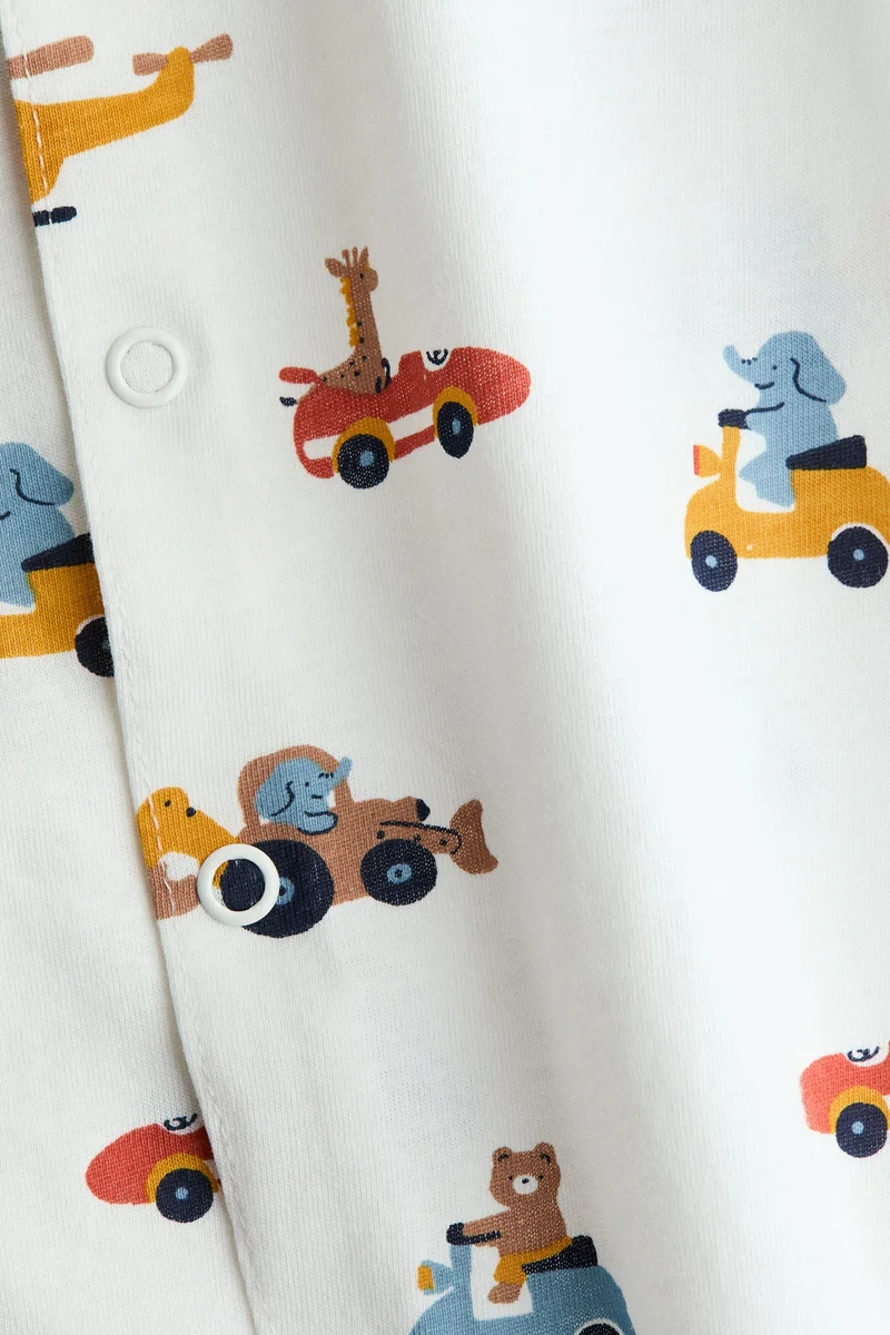 اتش اند ام أفرول نوم قطني قصير