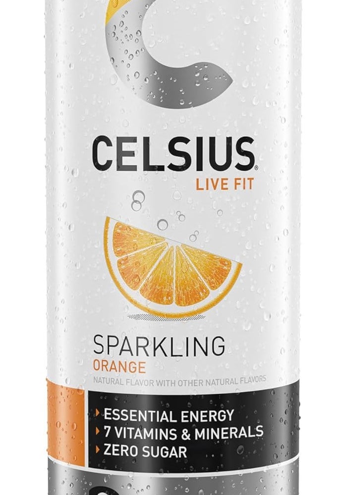 CELSIUS مشروب فيتنس سيلسيوس برتقال فوار - عبوة من 12 - Image 5