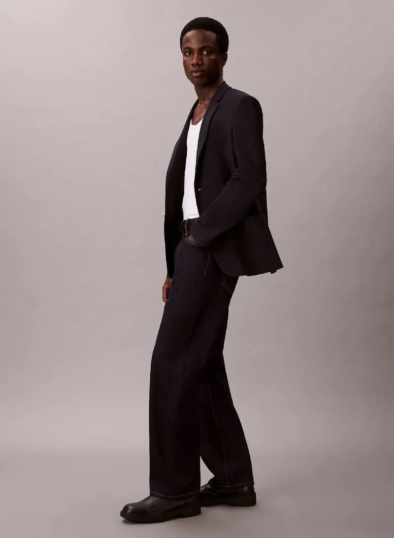 كالفن كلاين جينز بنطال جينز بقصّة مستقيمة بنمط التسعينات