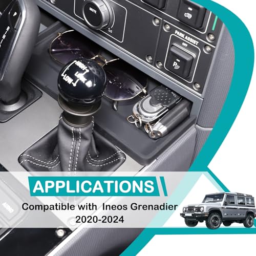 Hudiriy Car Center Console Gear Storage mat Compatible with Ineos Grenadier 20202026 Gear Lever Storage Box Insert Tray Internal Storage Mat Interior Accessories Black - Image 3