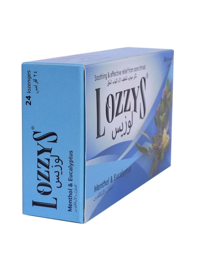 Lozzys Menthol & Eucalyptus Lozenges – Soothing Throat Relief, 24 Count - Image 3