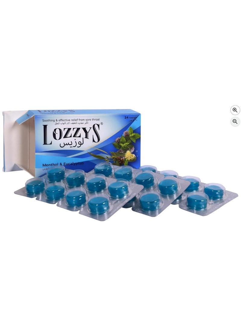 Lozzys Menthol & Eucalyptus Lozenges – Soothing Throat Relief, 24 Count - Image 5
