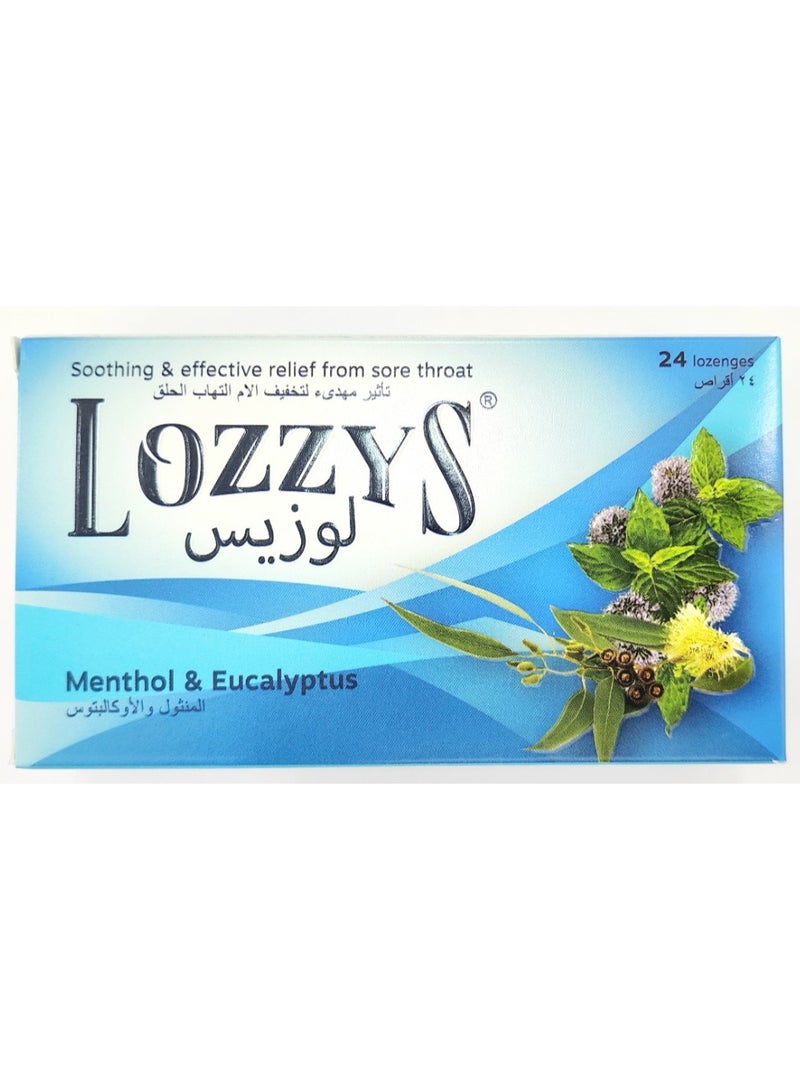 Lozzys Menthol & Eucalyptus Lozenges – Soothing Throat Relief, 24 Count - Image 2
