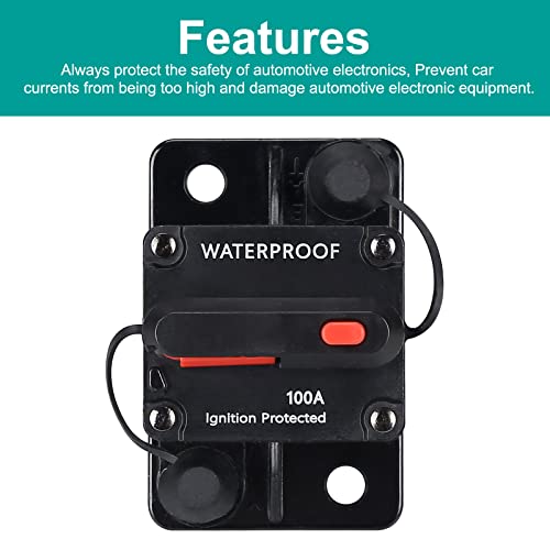 N.C 150 Amp Waterproof Circuit Breakerwith Manual Reset12V48V DC for Car Marine Trolling Motors Boat ATV Manual Power Protect for Audio System Fuse - Image 3