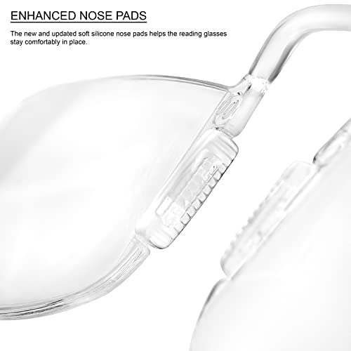 Noble Pack Noble Small Reading Glasses (3 Pack) - Rimless Readers with 3 Wallet Credit Card Holders and 1 Cell Phone Case - Pocket Magnifying Cheaters for Men and Women (+2.00) - Image 5