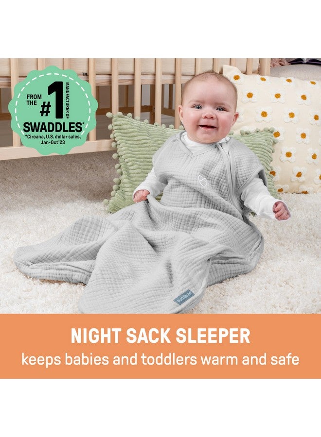 Ingenuity Night Sack Sleeper, Baby Sleep Sack, Size 3-18 Months, 14-24 Pounds, 1.0 TOG, Extra-Long Zipper, 100% Cotton - Jolly Jungle - Image 2