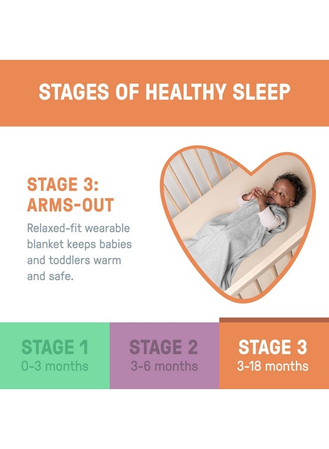 Ingenuity Night Sack Sleeper, Baby Sleep Sack, Size 3-18 Months, 14-24 Pounds, 1.0 TOG, Extra-Long Zipper, 100% Cotton - Jolly Jungle - Image 5