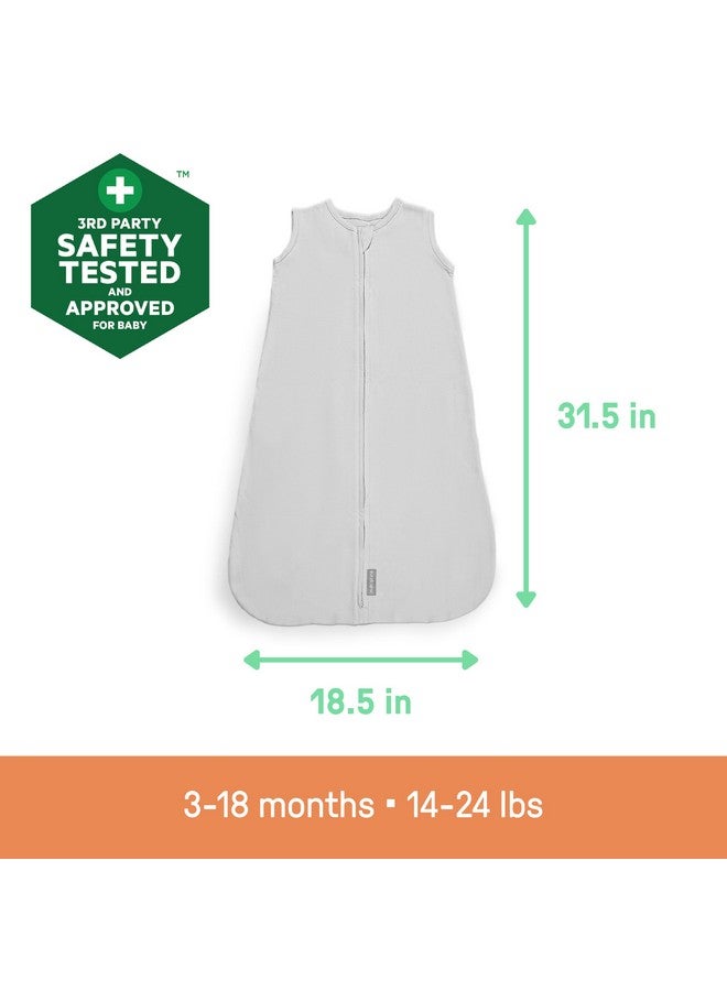 Ingenuity Night Sack Sleeper, Baby Sleep Sack, Size 3-18 Months, 14-24 Pounds, 1.0 TOG, Extra-Long Zipper, 100% Cotton - Jolly Jungle - Image 4