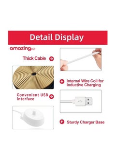 amazing.EGP For Oral B Electric Toothbrush Charger, Braun Type 3757 Chargers USB Plug for Oral-B Pro 1 650 Pro 2 2500 Pro 3 3500 Smart 4 6 iO 4 5 6 Kids Vitality Genius X 8000 Toothbrushes Charging  - Image 3