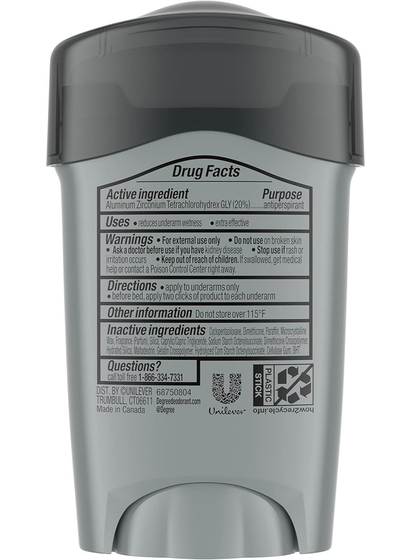 DegreeAntiperspirant Deodorant Clean 72-Hour Sweat & Odor Protection Prescription-Strength Antiperspirant For Men with MotionSense Technology 48g - Image 3