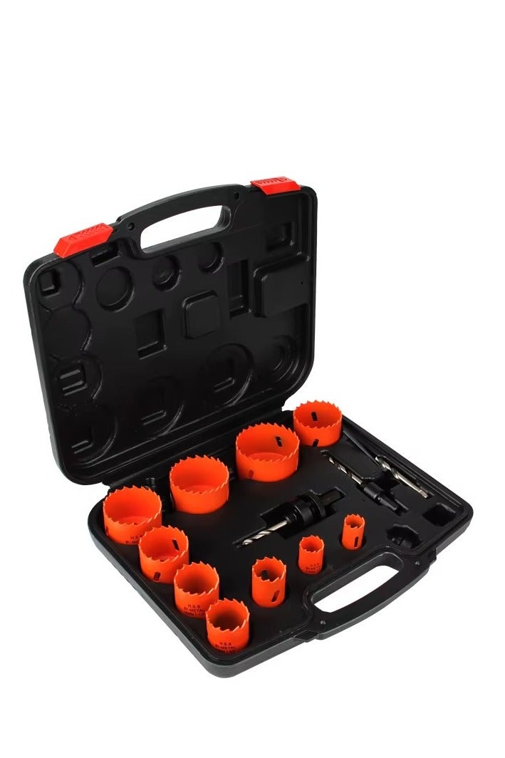 NINEROARS 16pcs Bi-Metal Hole Saw Kit - Heavy Duty M42 HSS Cutter Set (3/4" to 3") with Mandrels for Wood, PVC, Plastic, and Soft Metals, Deep Cut Hole Cutter - Image 1