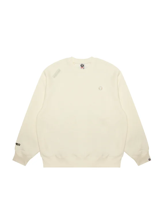 AAPE Moonface logo crew neck sweatshirt