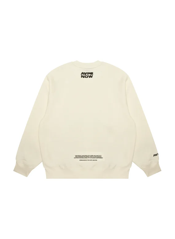 AAPE Moonface logo crew neck sweatshirt