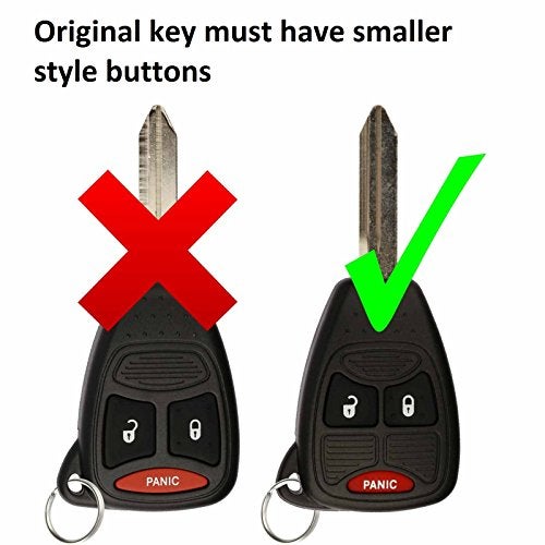 KeylessOption Just The Case Keyless Entry Remote Control Car Key Fob Shell Replacement for OHT692427AA - Image 2