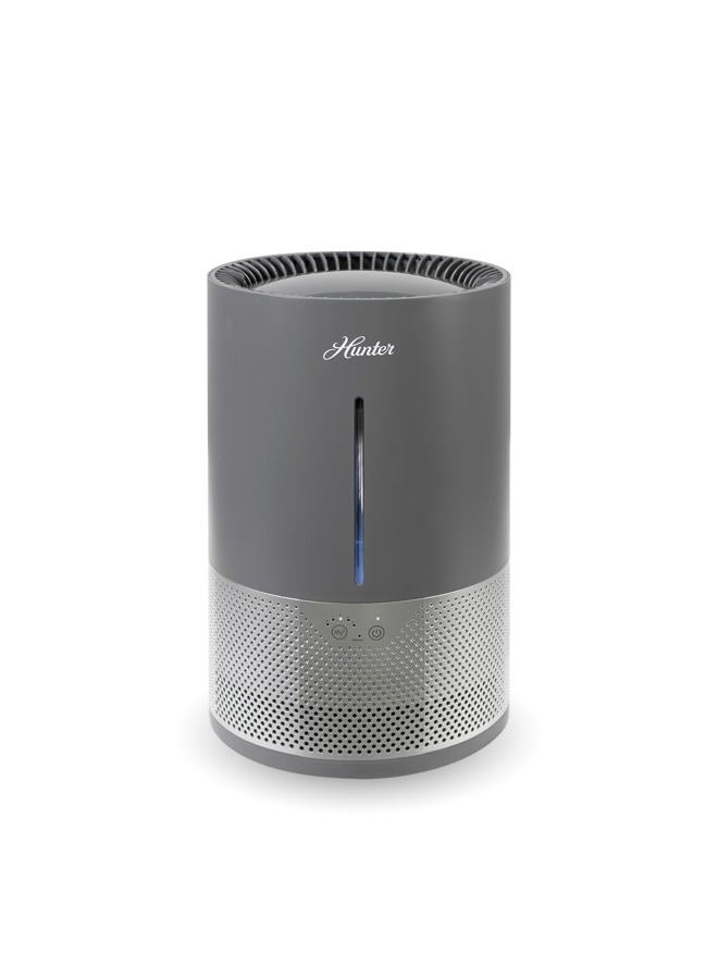 HUNTER HHE150 Hunter Aspire 4.8L Evaporative Humidifier with PermaWick Filter (4.8L) - Remove Contaminants & White Dust for Clean Mist & Air – Medium Humidifier for Home, Bedroom, or Dorm - Graphite - Image 1