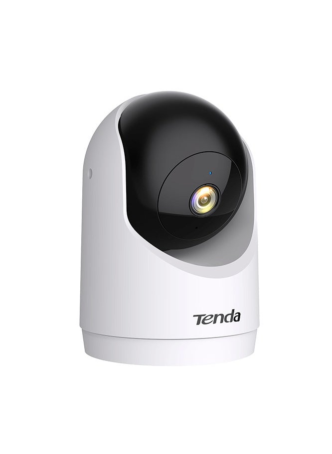 Tenda - TENDA CP3 2K 3MP 360-Degree Smart Wi-Fi Pan And Tilt Camera human detection , smart tracking mic and speaker included in camera , privacy shutter , night vision 1080P - White - Image 1