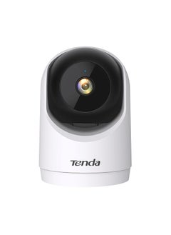 تيندا TENDA CP3 كاميرا واي فاي ذكية بزاوية 360 درجة وكاميرا قابلة للإمالة الكشف عن الإنسان،  تتبع ذكي ميكروفون ومكبر صوت مضمن في الكاميرا، وضع  الخصوصية، رؤية ليلية 3 ميجا بكسل 2K - أبيضل  - Image 4