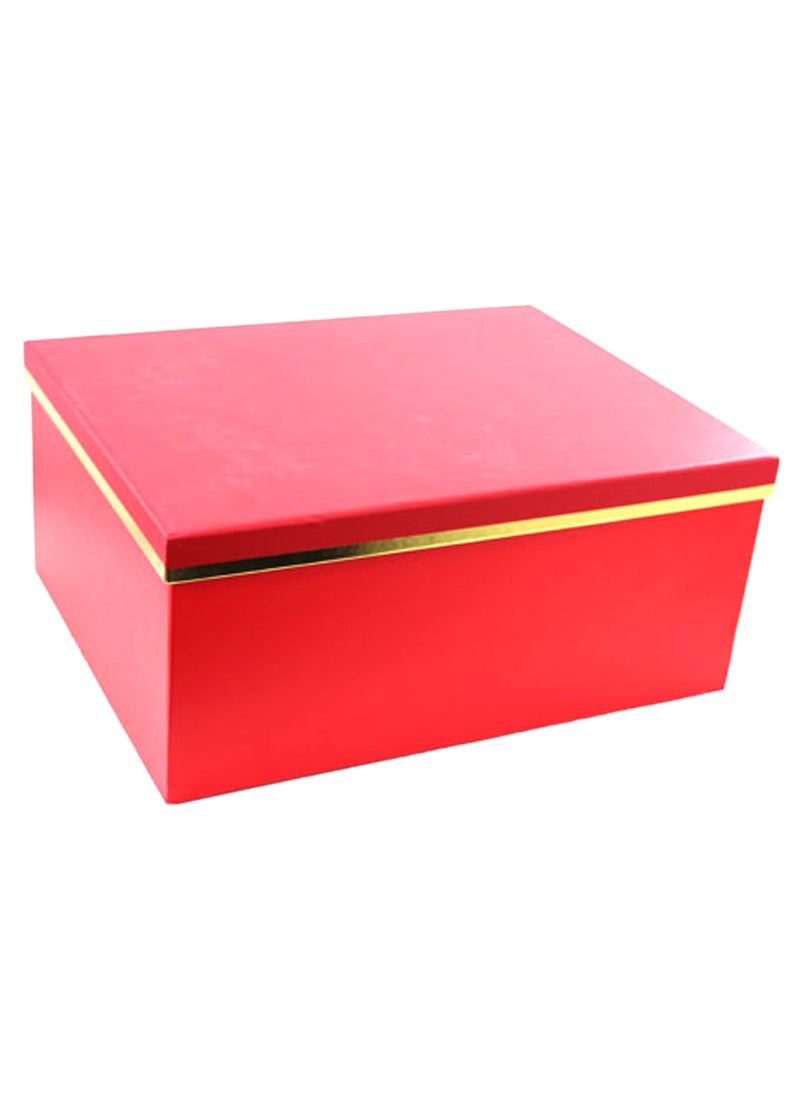 PARTY FUN - Paper Gift Box Set | Elegantly Crafted Packaging Solution for All Occasions | 10 pcs Set - Red - Image 1