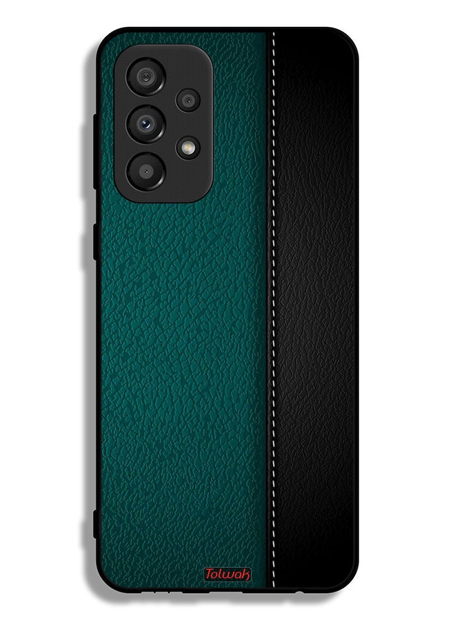 Tolwak Samsung Galaxy A33 5G Protective Case Cover Leather Pattern - Image 1