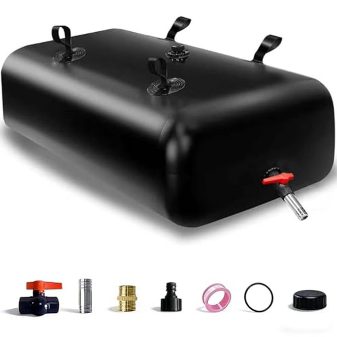 GHOSOONE 1000 L/264 Gal Water Bladder Tank, Foldable Portable Water Storage Container, Emergency Water Bag For Rv, Truck Bed, Fire Prevention, Drought Resistance, Black - Image 1