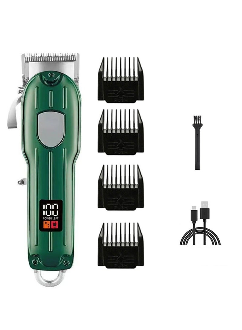 FLOWING （Emerald Edge）1800mAh Beard Trimmer,Men Multifunctional Hair Trimmer Mens Electric Clipper Suitable for Mustache Body Nose Ear Facial Trimmers Rechargeable Hair Clippers Waterproof Precision Trimmer - Image 1