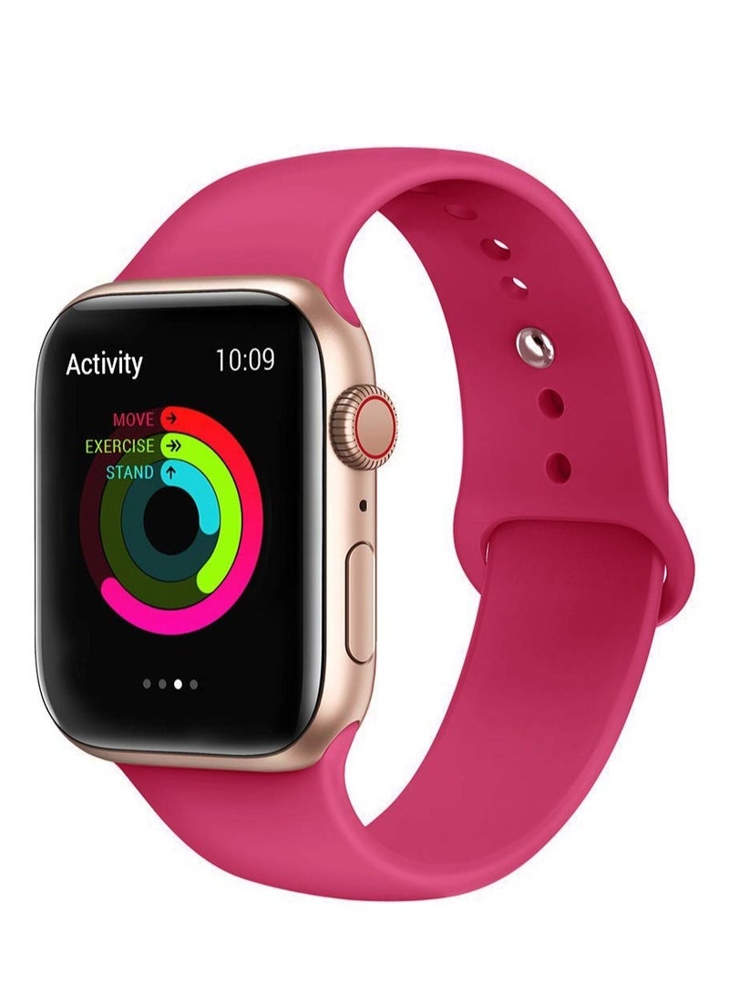 ELTRAZONE "Enhance Your Apple Watch with the Soft Silicone Fitness Replacement Wristband Strap - Compatible with Series 6/5/4/3/2/1/SE, 42-44mm" - Image 1