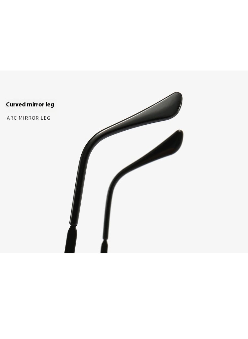 Brown Frame Men's Metal Polarized Driving Sunglasses Hot-Selling Double-Arm with UV400 Protection Anti-UV for Driving - Image 5