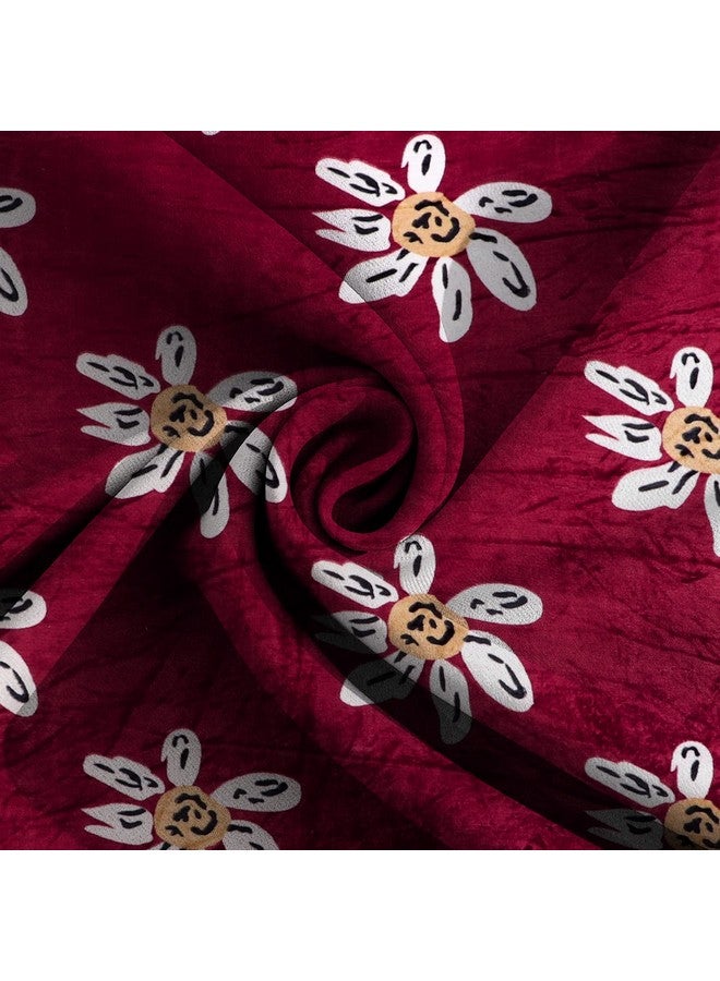 RD TREND 190 GSM Flannel Warm Elastic Fitted bedsheets for Winter King Size(78X72X8 Inch) with 2 Pillow Covers Size 18x28 Inches, (Maroon)| H603 | 210 TC - Image 2