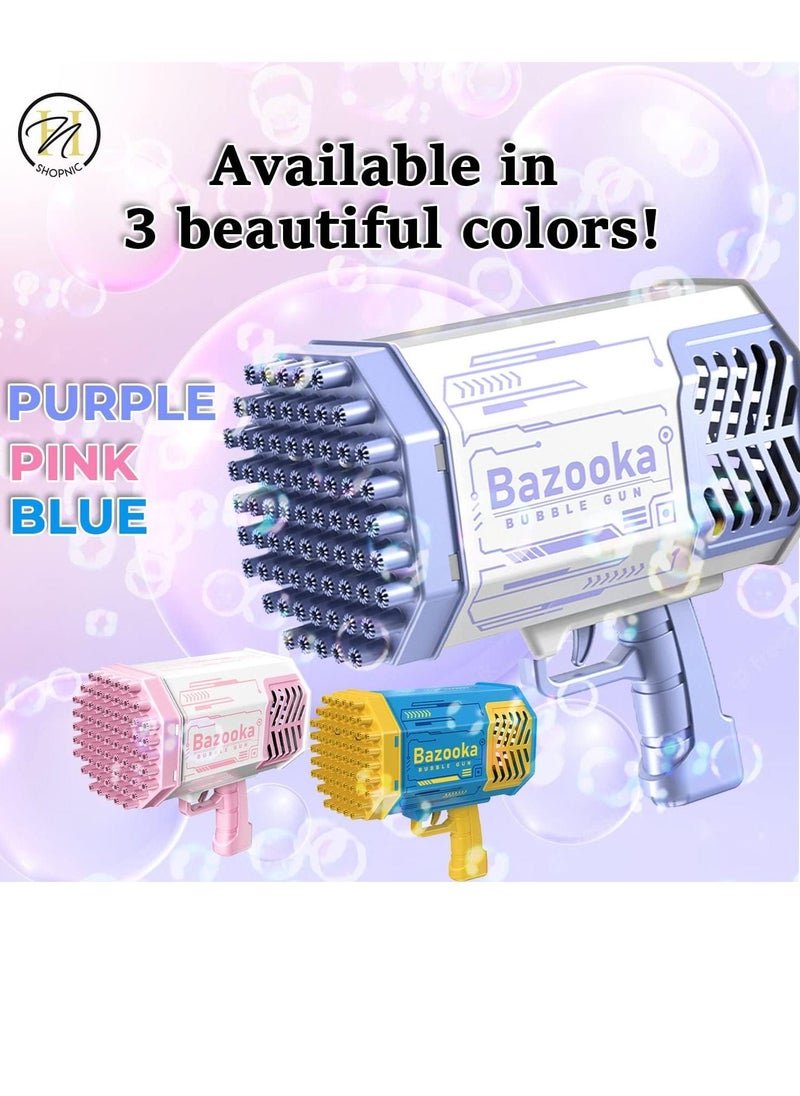 Gonice 69 Holes Machine - Bubble Gun for Kids (Purple)  - Image 3