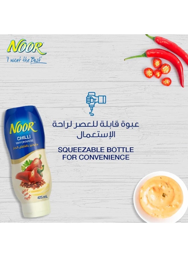 Noor Chilli Mayonnaise with Hot and Fiery Taste- 425ml - Image 5