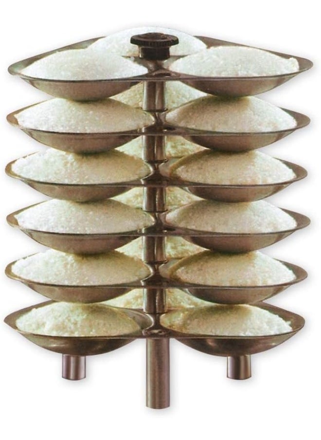 Hawkins - 18 Pieces,Aluminium Idli Stand,For 6.5 Litres Pressure Cooker,Silver - Image 1