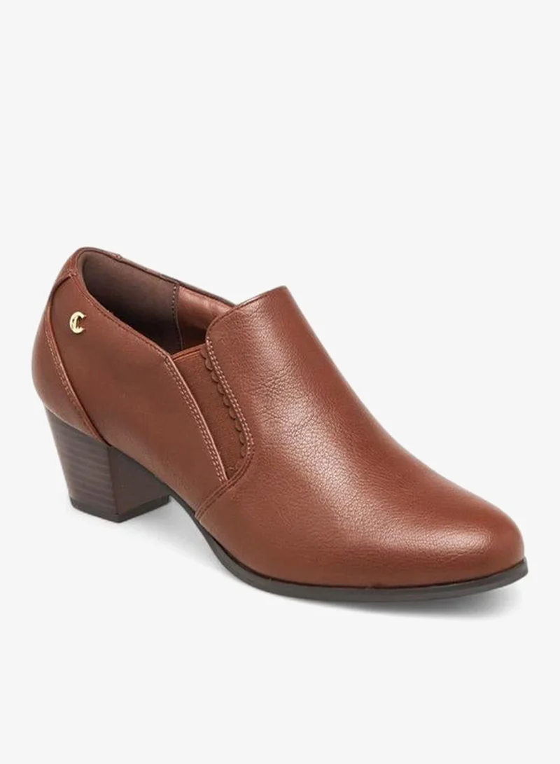 لو كونفورت أحذية نسائية بكعب عريض منخفض للكاحل سهلة الارتداء