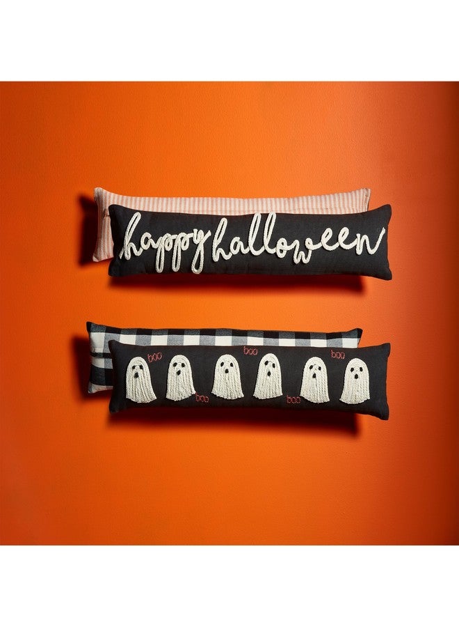 Mud Pie Glow in The Dark Rope Pillow; Happy, 35" L x 7" W - Image 2