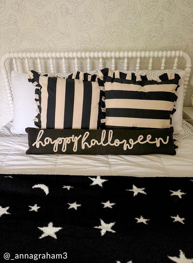 Mud Pie Glow in The Dark Rope Pillow; Happy, 35" L x 7" W - Image 4