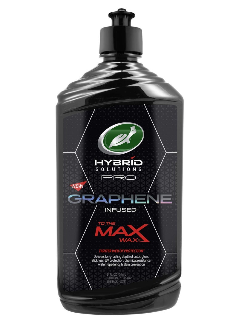 Turtle Wax Hybrid Solutions Pro Car Wax Graphene Infused Max Wax 414ml Tighter Web Of Protection