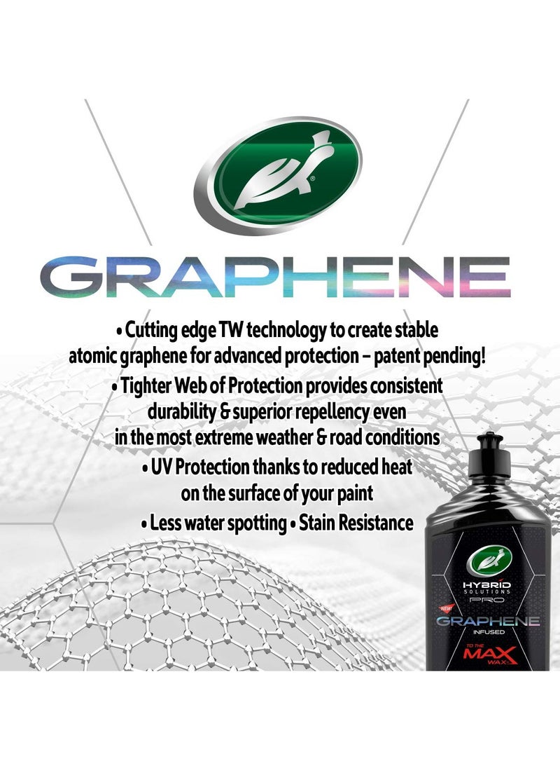 Turtle Wax Hybrid Solutions Pro Car Wax Graphene Infused Max Wax 414ml Tighter Web Of Protection