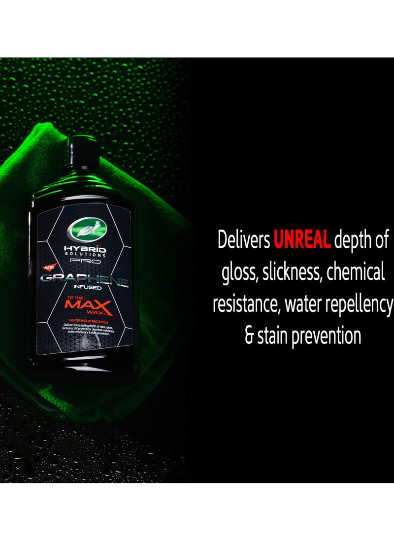 Turtle Wax Hybrid Solutions Pro Car Wax Graphene Infused Max Wax 414ml Tighter Web Of Protection